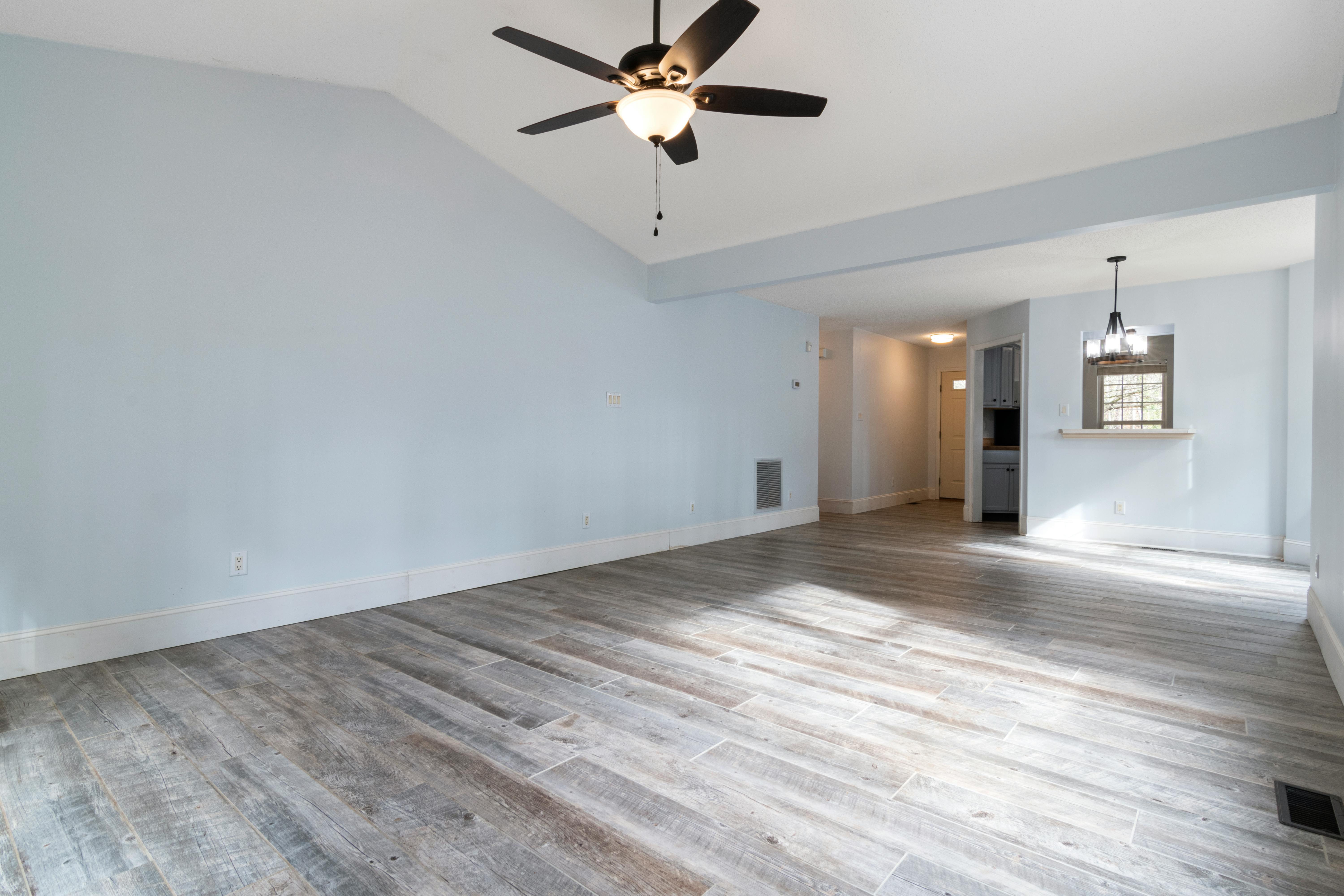 Chevron parquet flooring